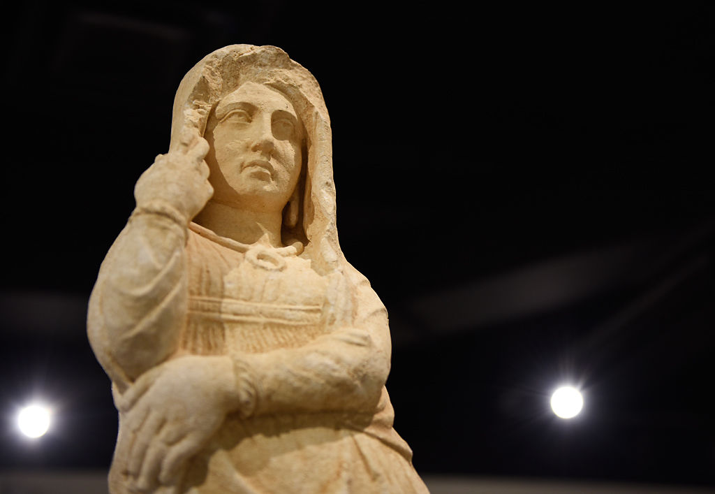A Roman funerary monument at the MU Museum of Art and Archaeology